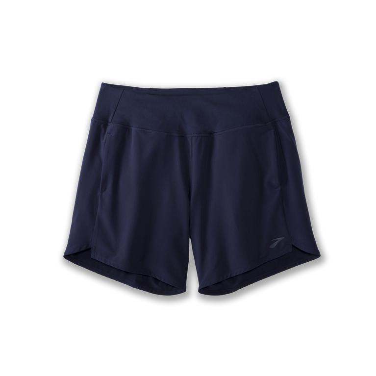 Brooks Chaser 7" Womens Running Shorts - Navy - Indonesia (RYUE-85392)